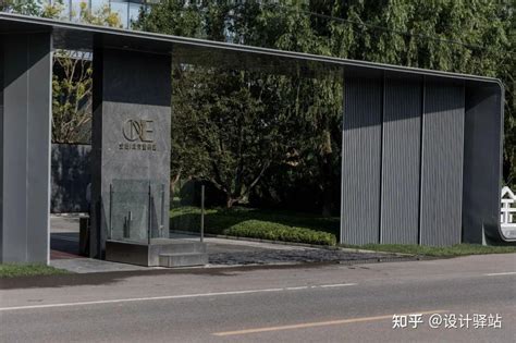 公寓大门|30个住宅小区出入口设计，5种常见设计形式